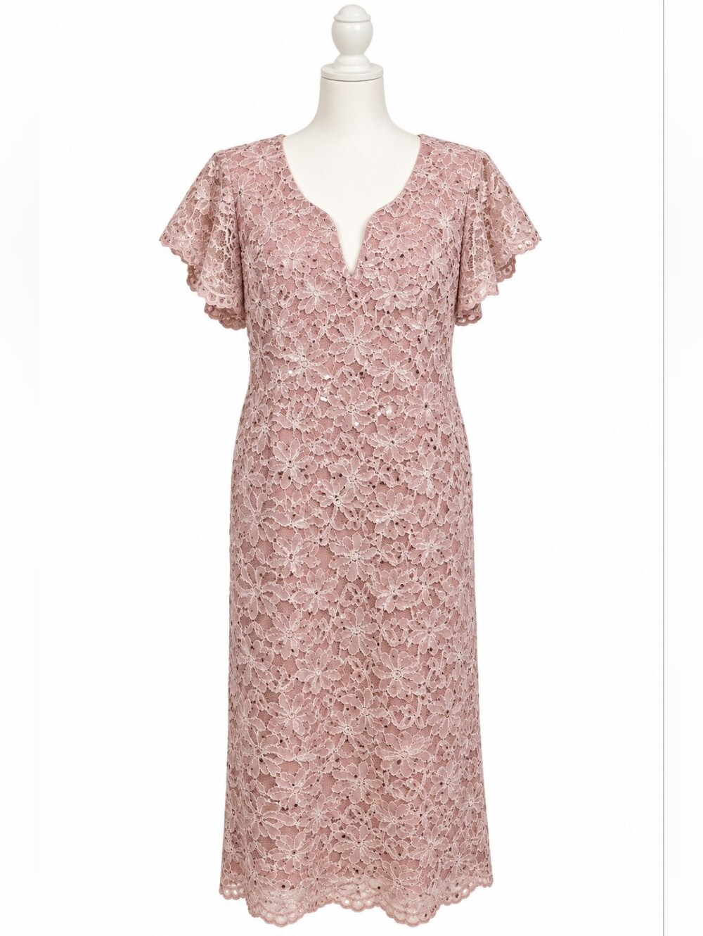 Connected Apparel Blush Pink Dress